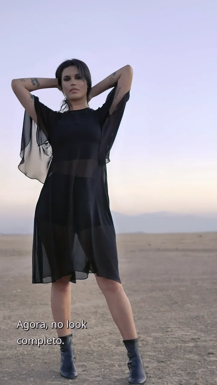 Frame de vídeo de moda